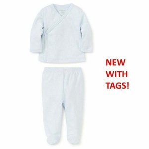 Kissy Kissy Pointelle Tee & Footie Set 0-3 Mos NEW